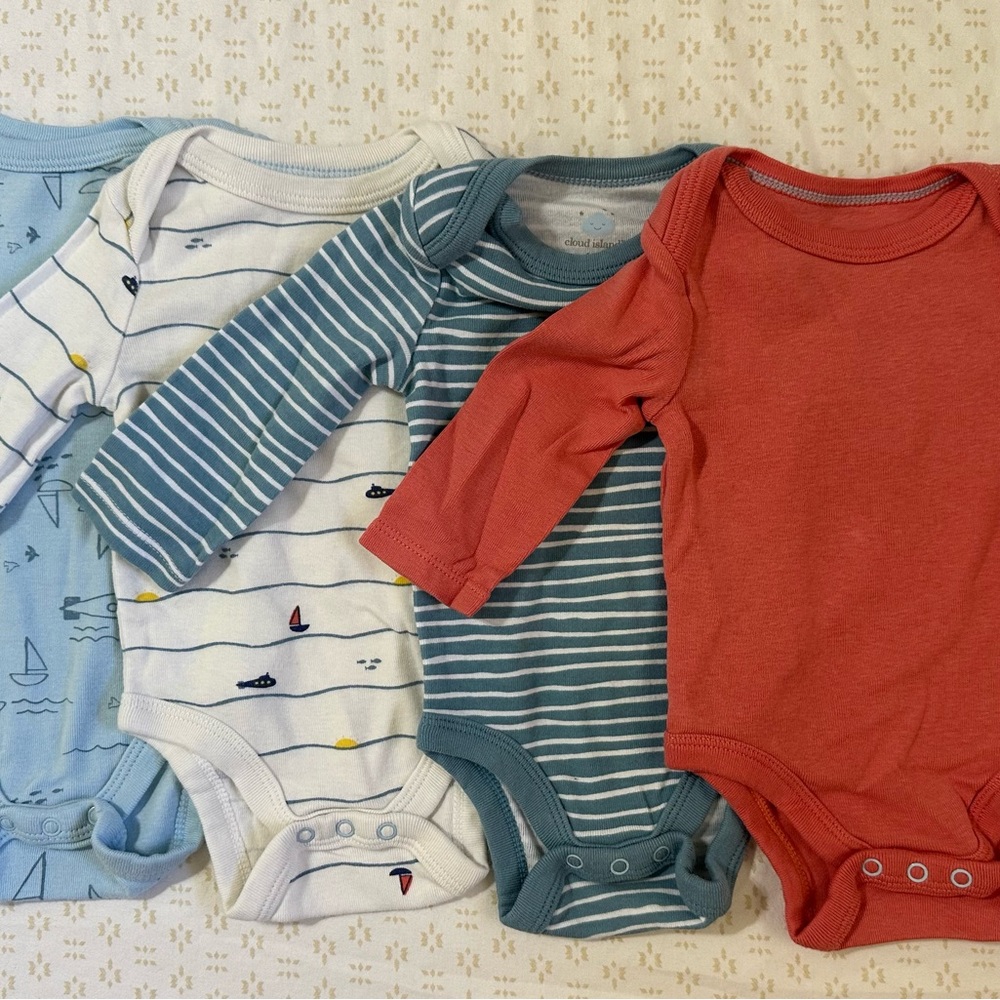0-3 Baby Bodysuit Bundle of 7